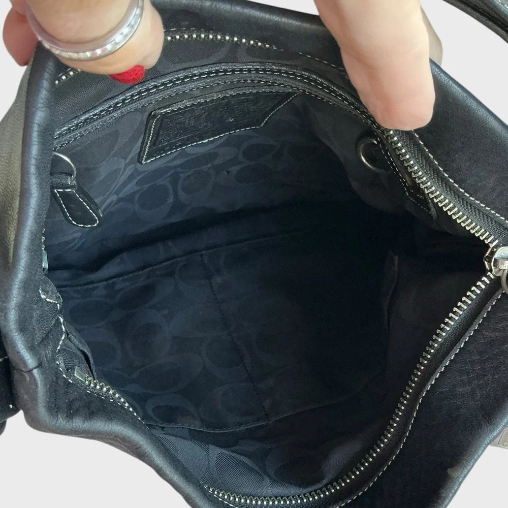 Vintage Coach Legacy Slim Crossbody Bag 1415 Black Leather